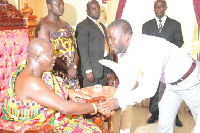 File photo: Otumfuo meets Kuffour