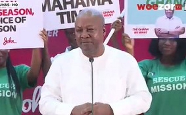 Former President and presidential hopeful of the NDC, Mr. John Dramani Mahama