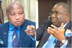 Okudzeto Ablakwa and Eugene Antwi go head to head in parliament debate