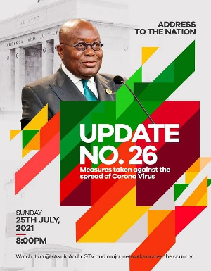 This will be president Akufo-Addo's latest address since May this year