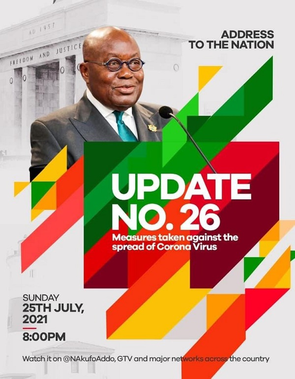 This will be president Akufo-Addo's latest address since May this year