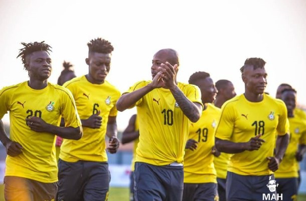 Black Stars training ahead of Sao Tome clash