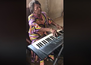 90-year-old grandmother was performing