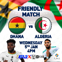 Ghana engages African champions Algeria in pre-AFCON friendly today