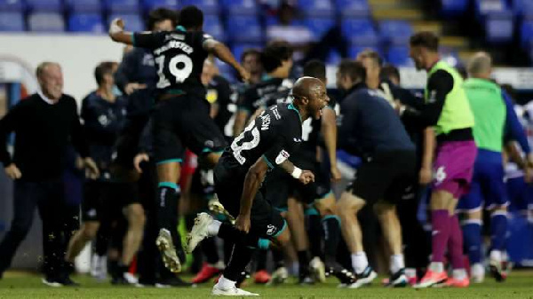 The 31-year-old reacts to scoring two injury-time penalties in four days for the Jack Army