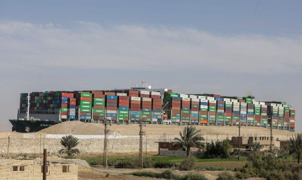 The Ever Given giant container ship blocked the Suez Canal for six days