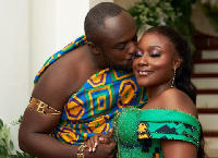 Adinkra Pie CEO, Barima Osei Mensah got hitched to his wife, Anita in a Kente-themed ceremony