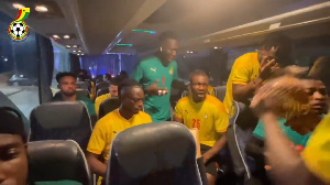 Black Stars team bus jama session