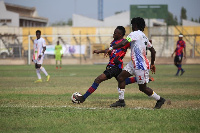 Osman Amadu on the field