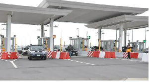 File photo of toll booths