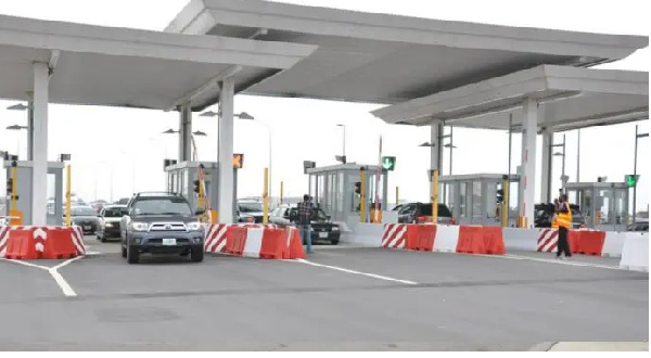 File photo of toll booths