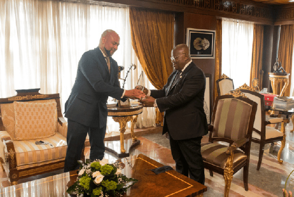 President Nana Addo Dankwa Akufo-Addo receiving his Forbes award