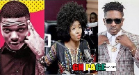 Wizkid (L) Yemi Alade (M) Shatta Wale (R)