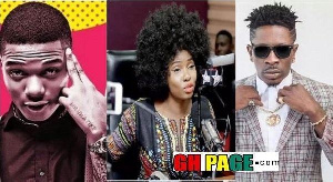 Wizkid (L) Yemi Alade (M) Shatta Wale (R)