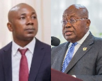 Prof Godfred Bokpin (left), President Nana Addo Dankwa Akufo-Addo (right)