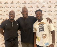 Stephen Appiah, Anthony Baffoe and Asamoah Gyan