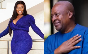 Broadcaster, Bridget Otoo and former president John Mahama