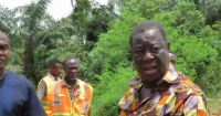 Minister of Roads and Highways, Kwasi Amoako-Attah during the inspection