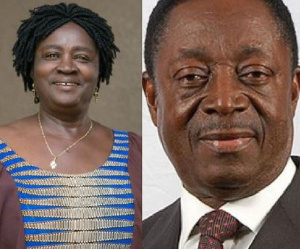 Professor Jane Naana Opoku-Agyemang and Former Finance Minister, Dr Kwabena Duffuor