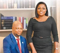 Lagos governorship candidate for PDP, Abdul-Azeez Adediran and his running mate, Funke Akindele