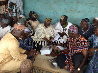 Some elders of Nayiri smile whiles counting the cash