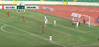 Image from Asante Kotoko's game against Dreams FC