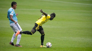 Samuel Obeng in action for his side