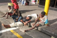 File Photo: A group of street children