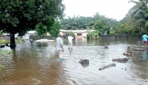 Flood waters