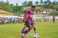 Augustine Dosu in action for Legon Cities