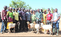 The beneficiary livestock farmers were drawn from different communities within the district