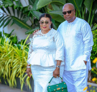 Former President Mahama and Mrs Lordina Mahama