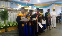 Some of the graduating students from the Takoradi Bible College