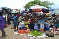 File photo: Traders in a market