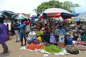 File photo: Traders in a market