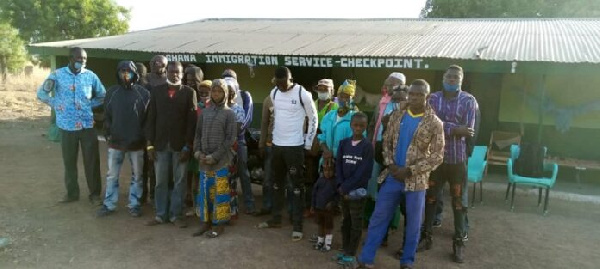 A photo of the arrested ECOWAS nationals