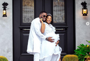 Tracy shares throwback maternity shots with Kennedy Osei as they mark wedding anniversary