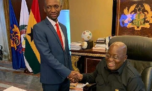 President Nana Akufo Addo With Eric Kofi Nkansah Fosu