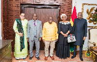 President Nana Addo in a pose with the CNRD delegation