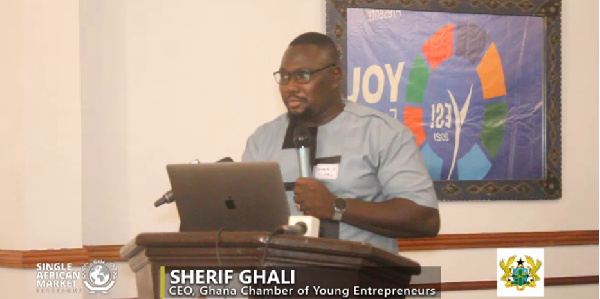 Chief Executive Officer of the Ghana Chamber of Young Entrepreneurs,  Sherif Ghali