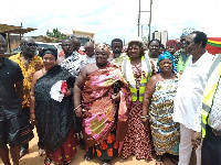 Stakeholders at the groundbreaking ceremony for Atonsu-Chirapatre roads