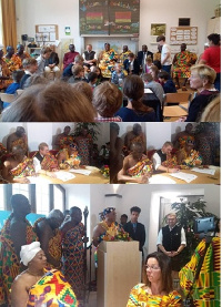 German city of Murnau and Atwima elders at the signing of agreement to protect culture ties