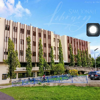 Frontage of the Sam Jonah Library