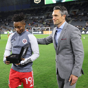 Latif Blessing Recieves MLS Championship Ring