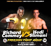 Richard Commey will take on Hedi Slimani at the Bukom Boxing Arena