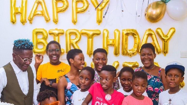 Shatta Wale hold birthday party for his daughter