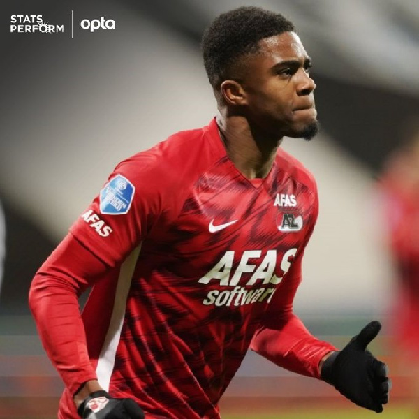 Myron Boadu has broken Arjen Robben's record as teenager with most goals in Eredivisie