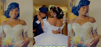 Kalybos and Ahuofe Patricia have shared their wedding video on social media