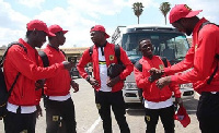 Players of Kumasi Asante Kotoko