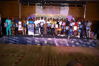 Group photo of some of the award winners